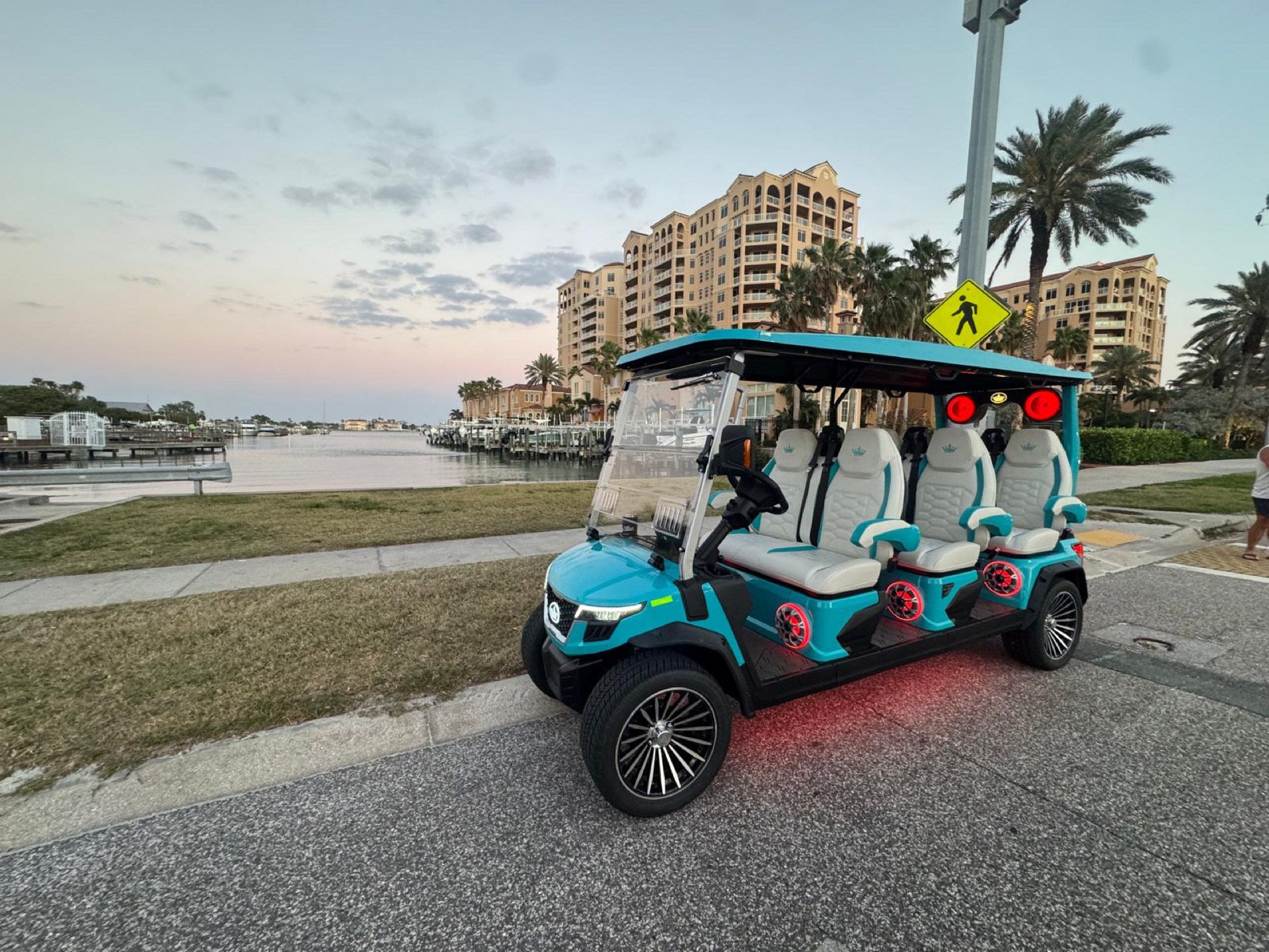 Clearwater downtown golf cart